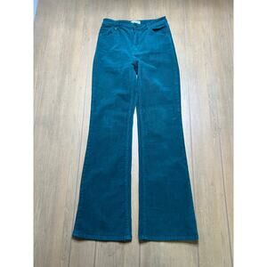 Rolla’s Dusters Bootcut Corduroy Pants Teal Green High Rise Women’s Size 28 boho